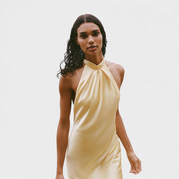 Sofia – Halter Saten Haljina