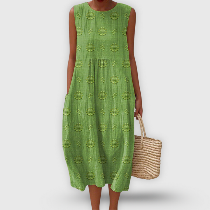 Amalina™ - Elegantna Pamukasta Haljina