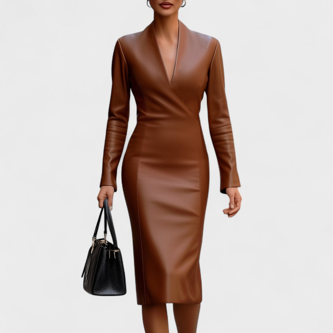 Lada - Uska haljina od umjetne kože