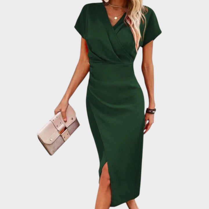 Vilma - Midi haljina s V-izrezom