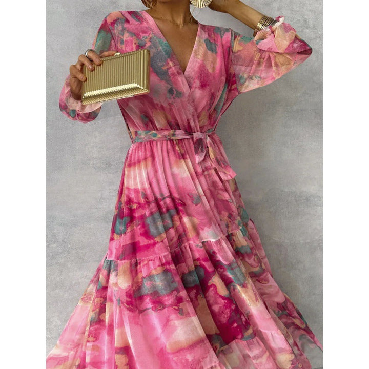 Trinity - Plisirani Boho Maxi Haljina s V-Izrezom" can be rewritten as:

"Trinity - Plisiran Boho Maxi Haljina s V-Izrezom