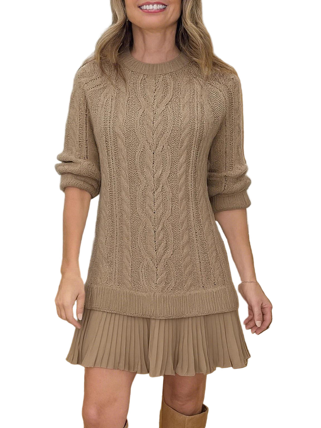 Nika - Kratka pletena haljina