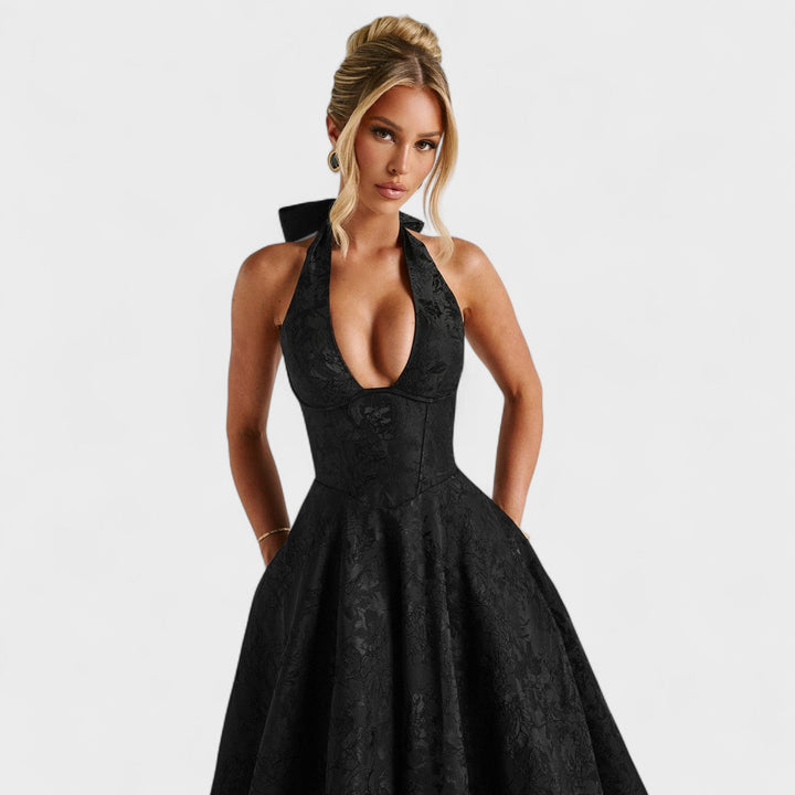 Julieta – Midi haljina s halter izrezom