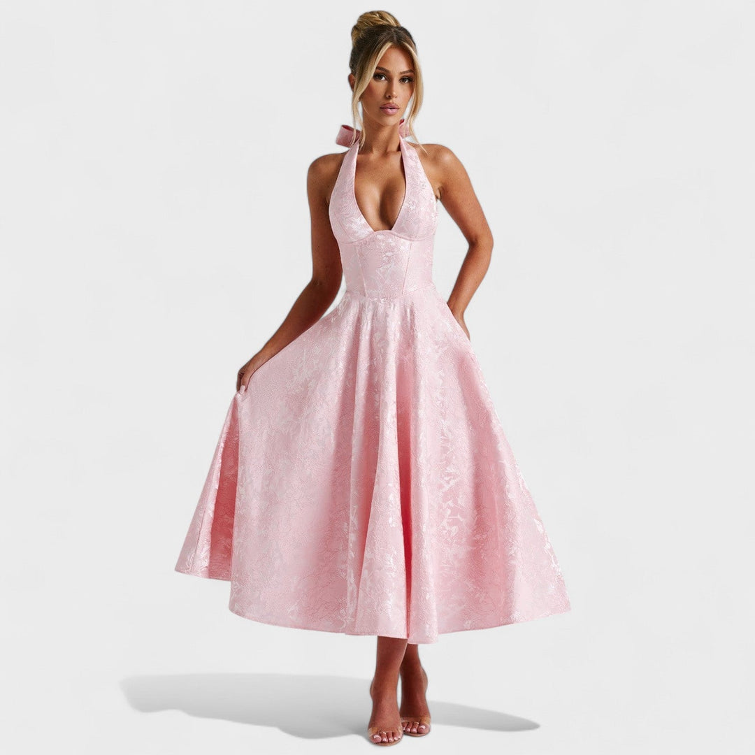 Julieta – Midi haljina s halter izrezom