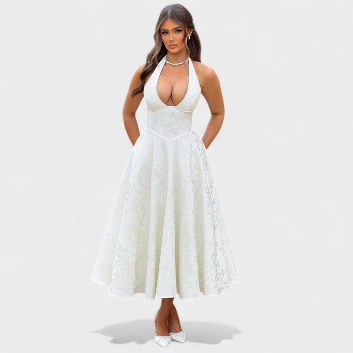 Julieta – Midi haljina s halter izrezom