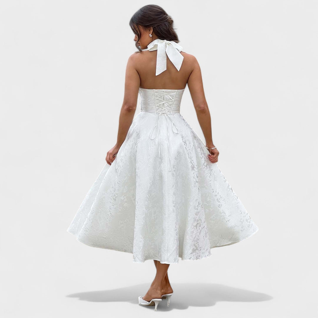 Julieta – Midi haljina s halter izrezom