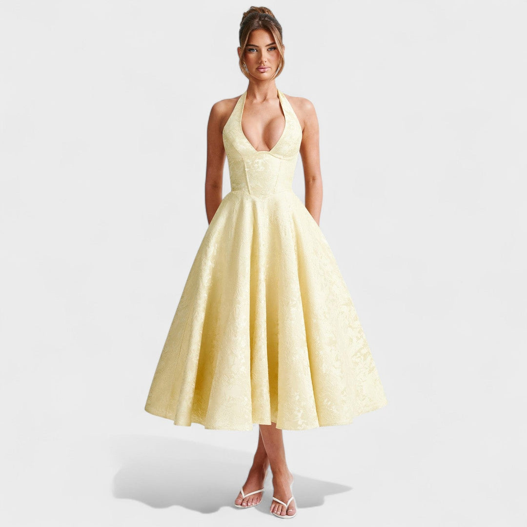 Julieta – Midi haljina s halter izrezom