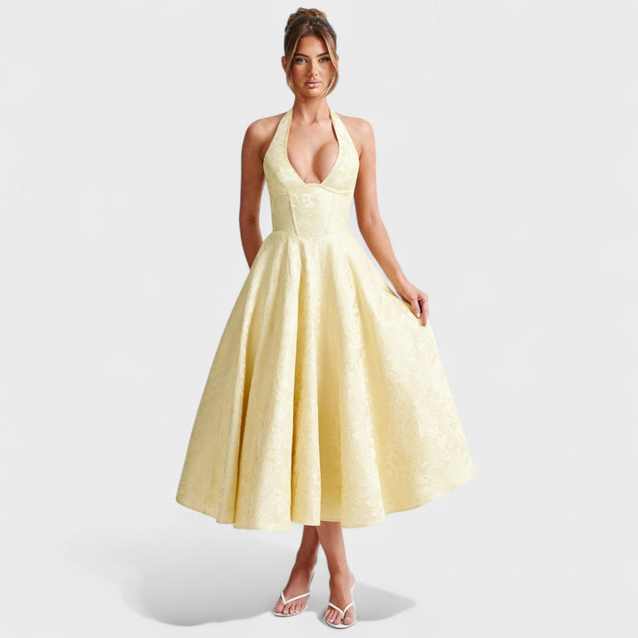 Julieta – Midi haljina s halter izrezom