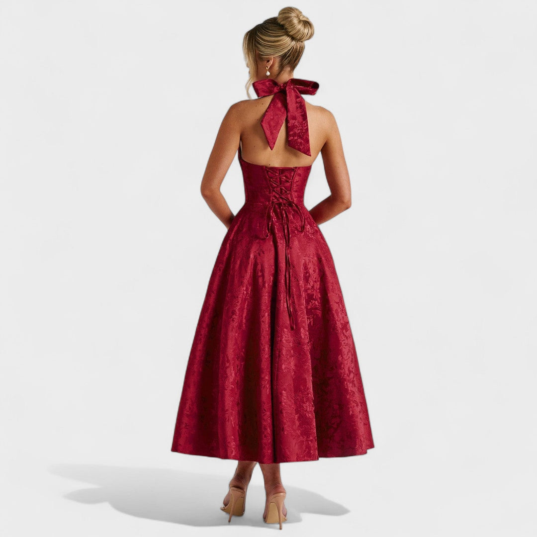 Julieta – Midi haljina s halter izrezom