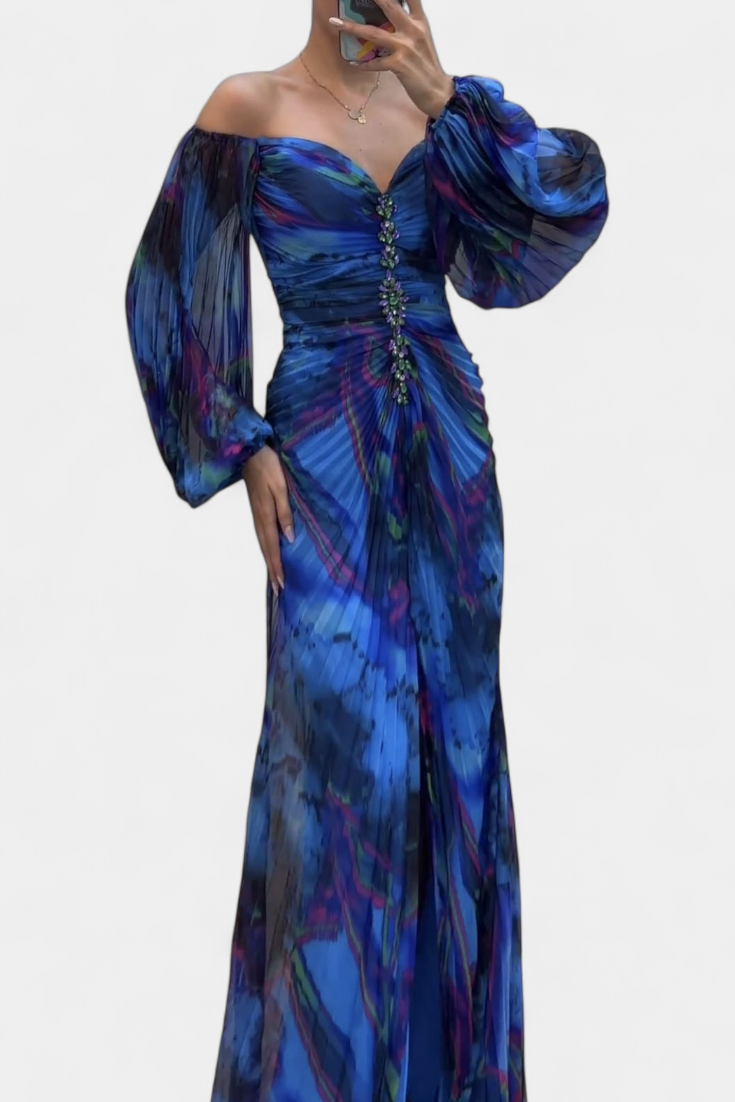 Leona Maxi Haljina s Plisiranjem