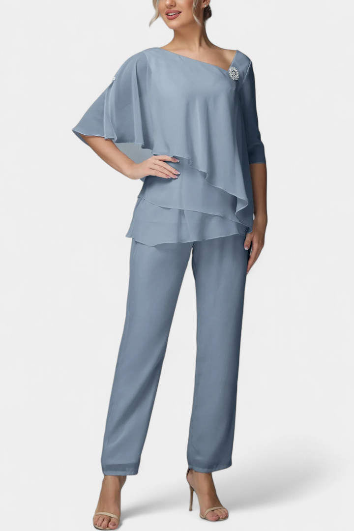 Lana Dvije Dijela s Ženskom Siluetom bez Napora