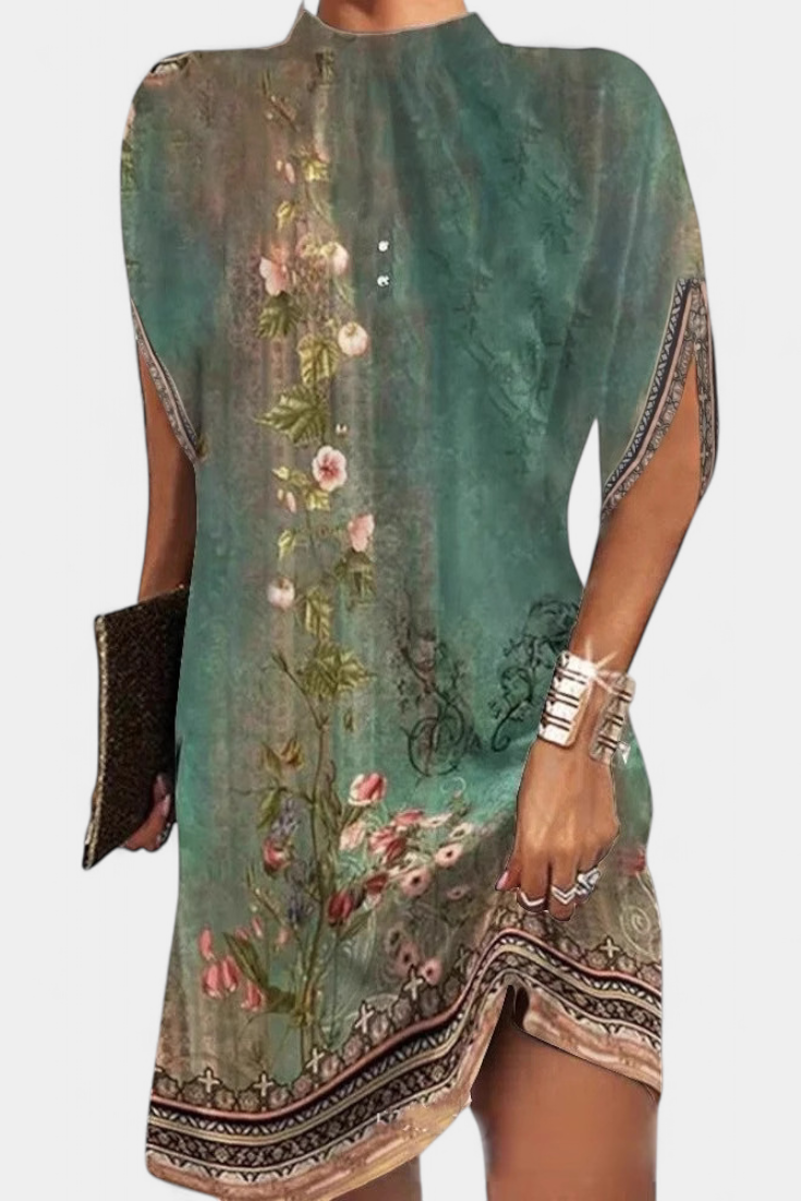 Ena Midi Haljina Bez Vremenskog Okvira s Okruglim Izrezom