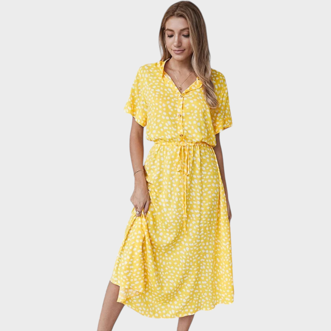 Tena - Elegantna Ljetna Haljina Višebojna